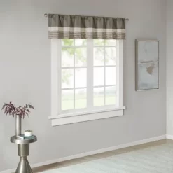 18"x50" Salem Polyoni Pintuck Window Valance - Madison Park -Home Decor Store GUEST f8ea9179 5be9 4e62 a3dd 36cb74a0d55c
