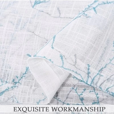 Trinity Tier Curtains For Kitchen Window Nature Design Tree Branch 6 Trinity Tier Curtains For Kitchen Window Nature Design Tree Branch - Image 4