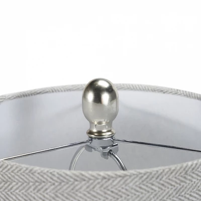 21" Grey/White Patterned Concrete Table Lamp - Nourison 8 21" Grey/White Patterned Concrete Table Lamp - Nourison - Image 6