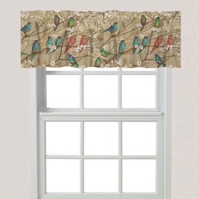Laural Home Birds And Blossoms Window Valance 3 Laural Home Birds And Blossoms Window Valance