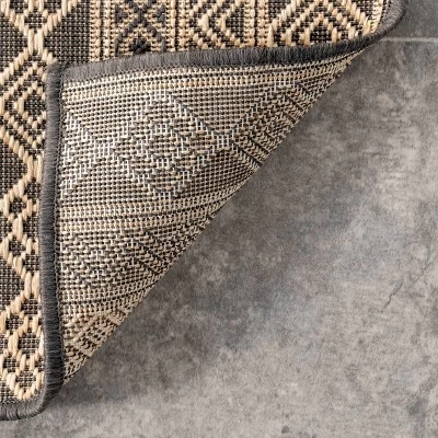 Devon Geometric Striped Indoor And Outdoor Area Rug - NuLOOM 5 Devon Geometric Striped Indoor And Outdoor Area Rug - NuLOOM - Image 3