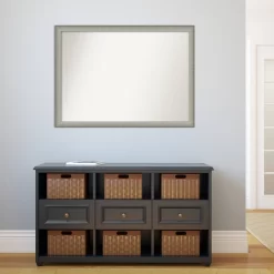 41" X 30" Non-Beveled Elegant Brushed Pewter Narrow Wall Mirror - Amanti Art 13 41" X 30" Non-Beveled Elegant Brushed Pewter Narrow Wall Mirror - Amanti Art -Home Decor Store GUEST ff8dfff0 8cd8 4b38 b327 4452586c800d